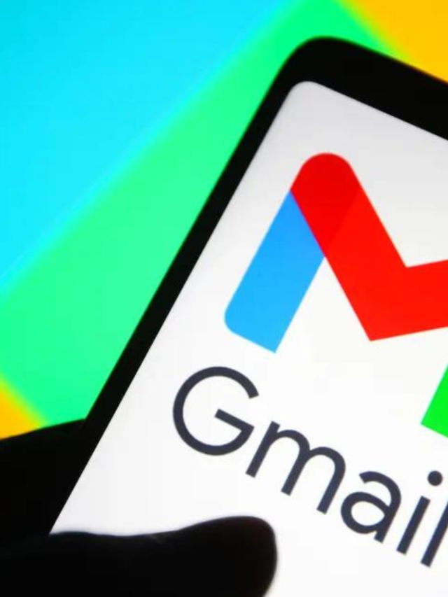 Big gmail logo on mobile screen