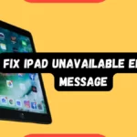 fix iPad unavailable error message