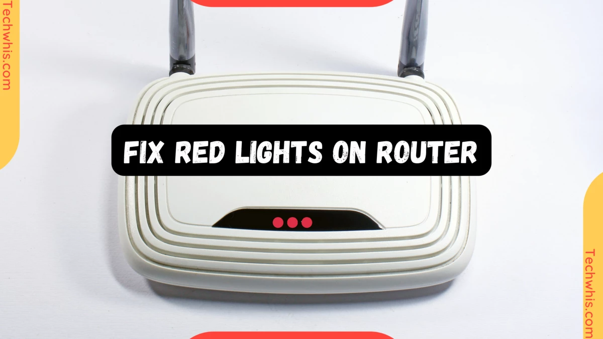 how to fix the red light on wifi router