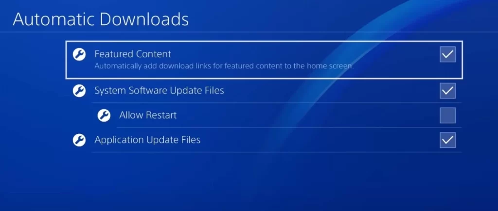 ps4 automatic downloads