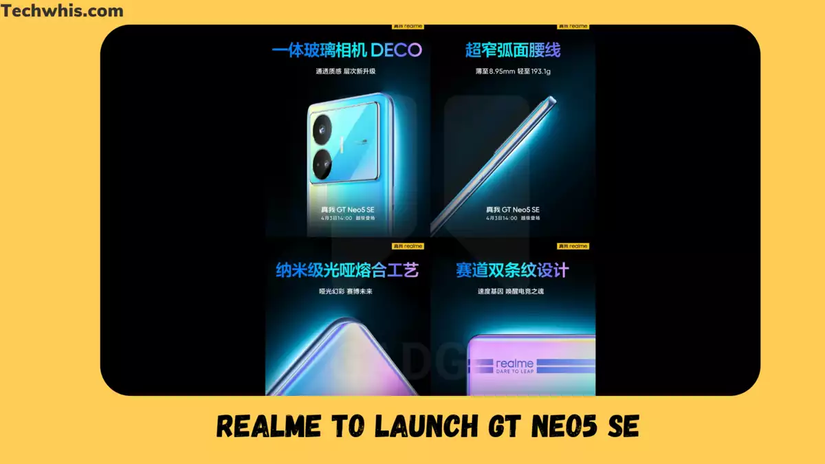Realme to launch GT Neo5 SE