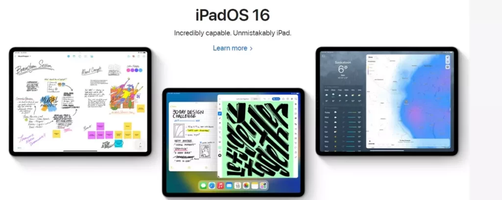 Ipad OS 16 features
