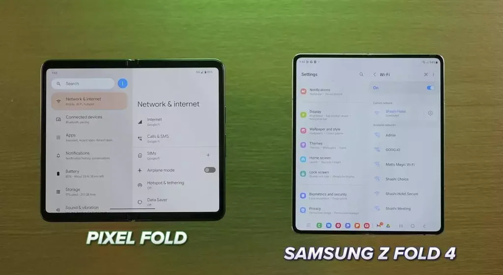 Pixel Fold vs Samsung Fold