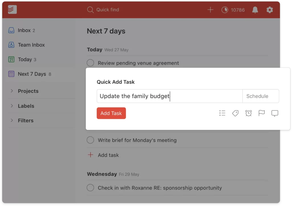 Todoist app