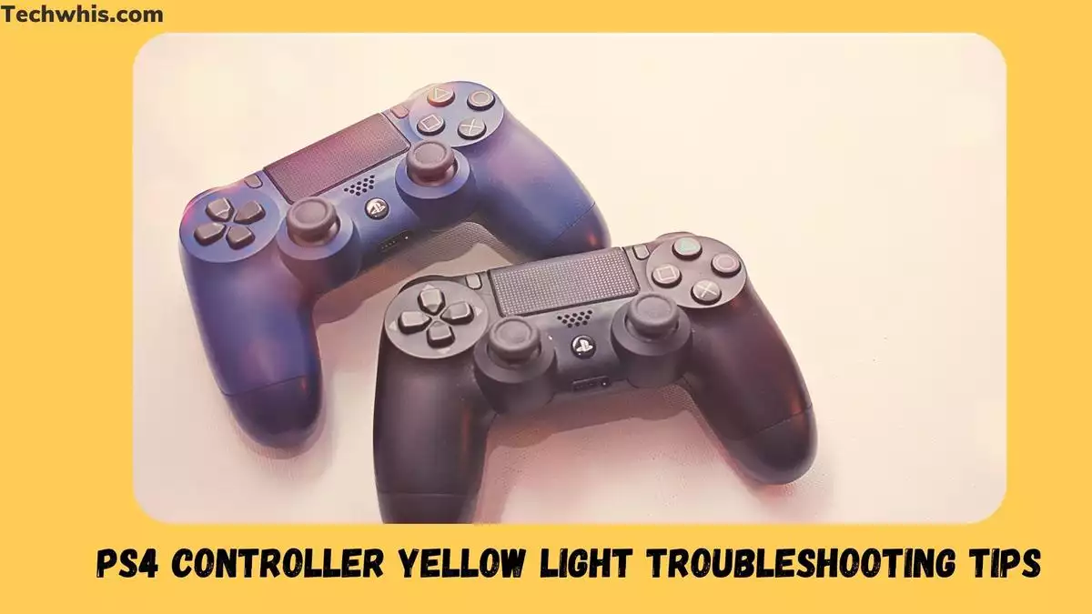 ps4 controller yellow light