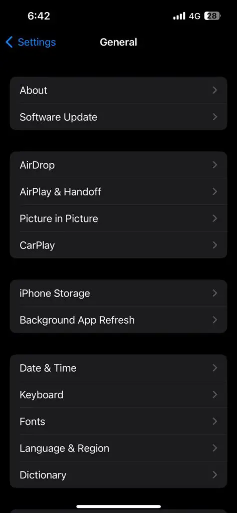 iphone settings carplay