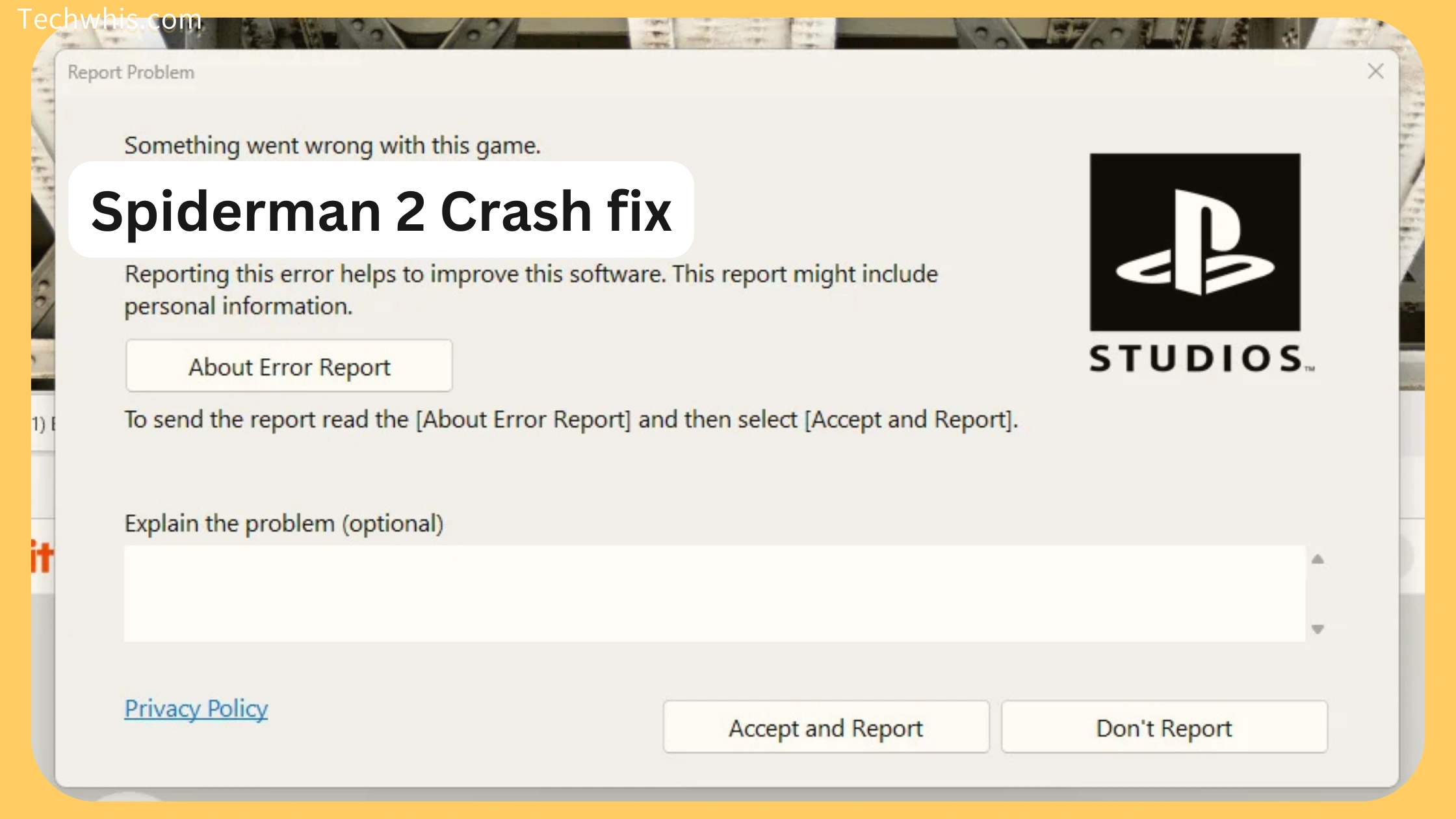 Spider-Man 2 Crash Fix PC